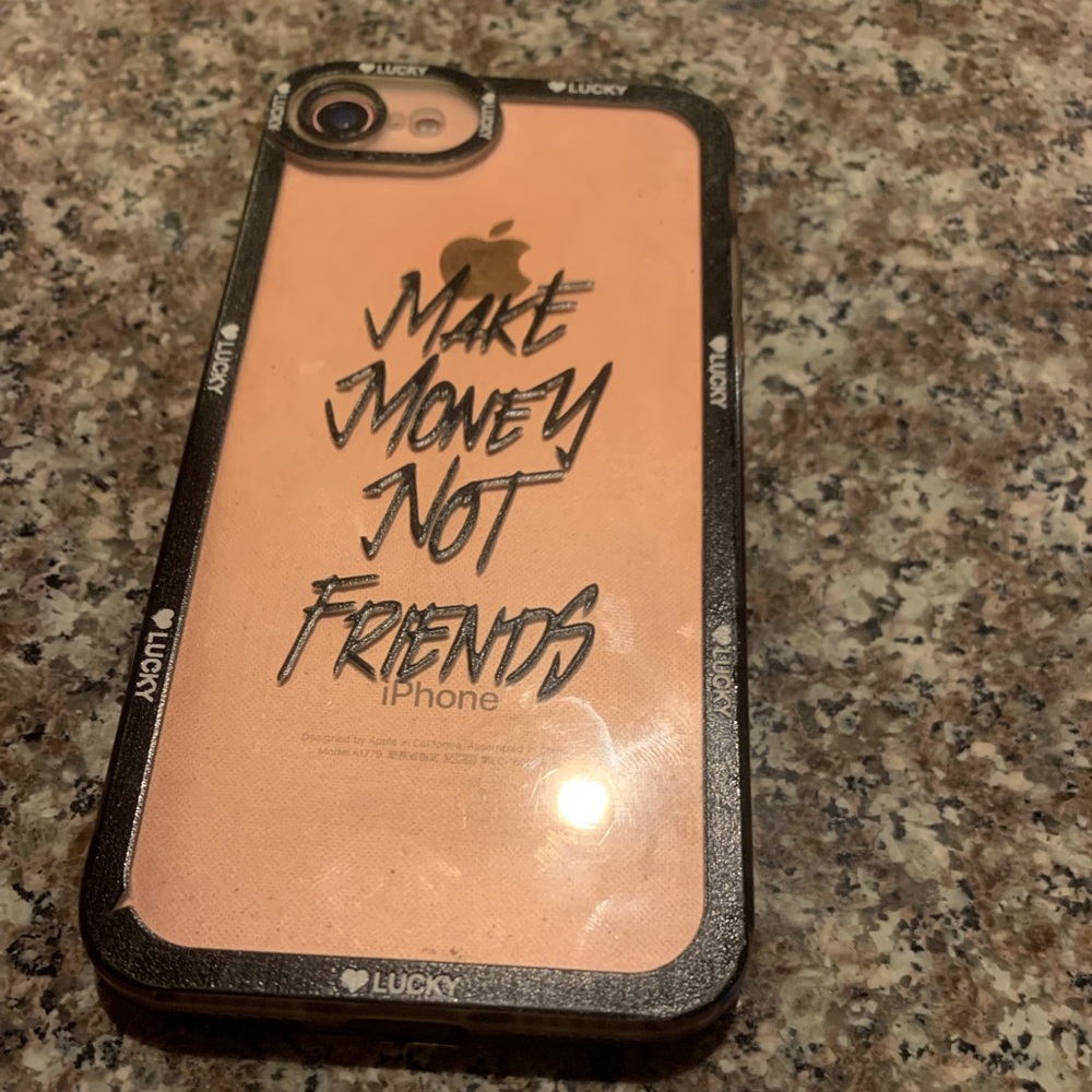 “Make Money not Friends” iPhone case.